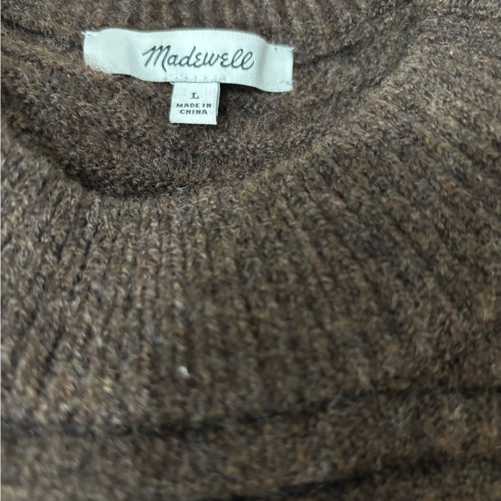 Madewell Heathered Chocolate Brown Sweater